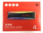New Xpg Spectrix Rgb 4TB Ssd Pcie Nvme M.2 2280 Solid State Drive AS40G-4TT. Fixed Price $449.00.
