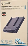 Orico M2P2-C3-C M.2 Nvme Ssd Clone Duplicator USB3.1 10GBPS (B1). Fixed Price $64.95.