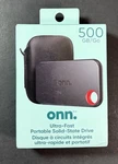Onn Ultra-fast Portable Ssd 500 Gb W/ Case New. Fixed Price $109.98.