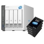Qnap TS-433 Nas 4-BAY 3.5/2.5" Sata Ram Lan Usb-a With Ssd 480GB (4X120GB). Fixed Price $858.43.