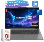 Lenovo Ideapad 15.6" Touch Laptop Intel Core I3 Upto 40GB Ram 2TB Ssd Office Pro. Fixed Price $399.00.