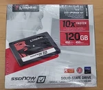 Kingston KC300 Ssdnow Desktop SVC300S3D7/120G Solid State Drive Bundle Kit. Fixed Price $74.98.