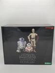 Star Wars Droid Statue Set (3 Figures) R2-D2 C-3PO BB-8 Kotobukiya Snap-fit. Fixed Price $89.99.