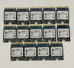 Lot Of 14 Kioxia Toshiba 256GB Ssd Pcie Nvme M.2 2230 KBG40ZNS256G 0FWJTG Drives. Fixed Price $329.99.