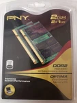 Pny Optima 2GB Kit (qty 2X1GB PC2-5300, 667MHZ) Laptop Memory. Fixed Price $19.95.