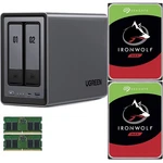 Ugreen DXP2800 2-BAY 16GB Ram 24TB (2 12TB) Seagate Nas Drives. Fixed Price $1459.04.