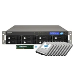 Qnap TS-859U-RP 1GB Ram + 8X160GB Hdd Nas With Power Supply 2U Rack Server. Fixed Price $986.53.