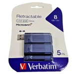 Verbatim 99121 8 Gb Classic Usb 2.0 Flash Drive - Blue (5/PK) New. Fixed Price $19.99.