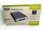 New - Ximeta Netdisk Mega 250GB External Hard Drive With Ndas Ethernet And Usb. Fixed Price $44.99.