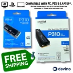 Crucial P310 1TB 2TB 4TB Heatsink GEN4 M.2 Nvme Ssd 7100 Mb/s Nand Laptop Pc PS5. Fixed Price $311.36.
