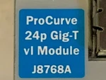 Hp Procurve J8768A 24-PORTS Plug-in Module Ethernet Switch Free Shipping. Fixed Price $18.90.