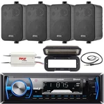 Pyle PLMRB29B Single Din Stereo Usb Receiver, 4X 4" Speakers, 4CH Amp, Antenna. Fixed Price $201.99.
