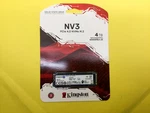 Kingston 4TB Pcie 4.0 Nvme M.2 2280 Ssd SNV3S/4000G New Sealed. Fixed Price $619.00.