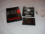 Sandisk Solid State Hard Drive & Mount. Fixed Price $40.00.