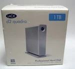Lacie D2 Quadra 1TB 7200RPM External Hard Drive W/power Supply And Cables!. Fixed Price $99.95.