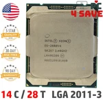 Intel Xeon E5-2680 V4 Cpu 2.4 3.3GHZ 14-CORE 35M Lga 2011-3 R3 Server SR2N7 120W. Fixed Price $15.99.