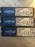 Crucial P2 2280 500GB Pcie M.2 Nvme Ssd One Piece Only. Fixed Price $65.99.