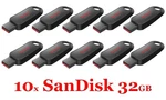 Lot 10X Sandisk Cruzer Snap Usb 2.0 Flash Drive SDCZ62-032G. Fixed Price $32.90.
