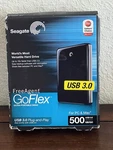 Seagate Freeagent Goflex Ultra-portable Drive, 500GB, Usb 3.0, Pc And Mac. Fixed Price $29.00.
