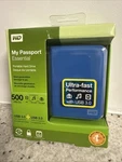 Wd My Passport 500GB External Hard Drive Usb 3.0 Open Box Tested Working Bulk Av. Fixed Price $44.99.