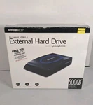 Simpletech External Hard Drive Hi Speed Usb 2.0 500 Gb 7200 Rpm Hdd - New Sealed. Fixed Price $37.99.