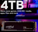 C1 Crucial 4TB Nvme M.2 Internal Game CT4000T705SSD3 Opened Box Read!!. Fixed Price $522.00.
