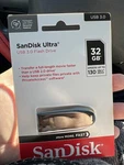 Sandisk Ultra Usb 3.0 Flash Drive 32GB Silver 130MB/S Password Protection. Fixed Price $100.00.