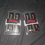 Kingston Fury Beast DDR4 Dimm 64GB (4X16GB) 3200MHZ PC4-25600 Ram Kit. Fixed Price $400.00.