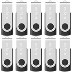 16GB Usb 2.0 Flash 10 Pack 160GB Total Swivel Thumb Drives With Label.... Fixed Price $43.87.