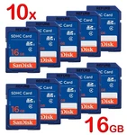 Lot 10X Genuine Sandisk 16GB Class 4 Sdhc Flash Memory Card SDSDB-016G. Fixed Price $37.80.