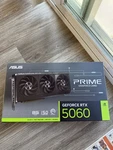 Asus Nvidia Geforce Rtx 5060 Prime Triple Fan 8GB GDDR7 Pcie 5.0 Graphics Card. Fixed Price $599.00.