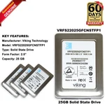 Dell Viking VRFS22025GFCNSTFP1 25GB 2.5" Sata Ssd Solid State Drive 9X95T. Fixed Price $105.59.