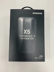 New Samsung X5 Portable External Ssd 2TB Thunderbolt 3 MU-PB2T0B/AM. Fixed Price $399.95.