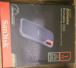 Sandisk Extreme Portable Ssd 1TB Usb 3.2 Gen 2, Water/shock Resistant, Black. Fixed Price $130.00.
