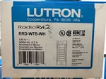 Lutron RADIORA2 RRD-W7B-WH Wall-mount Designer Keypad, 7-BUTTON, White. Fixed Price $375.00.