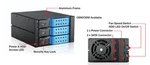 New Istarusa BPN-DE230SS 2X5.25 To 3X3.5 3-BAY Sata/ssd Hot-swap Drive Cage-blue. Fixed Price $77.00.