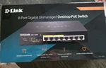 D-link DGS-1008P 8-PORT Gigabit Unmanaged Desktop Poe+ Switch. Fixed Price $65.00.