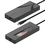Sabrent Usb-c Hub & Ssd Enclosure, 6-PORT Dock With M.2 Slot, 90W Power D.... Fixed Price $79.86.