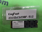 Kingfast 512GB F6 M.2 Memory Grade 2310DCS23BF-512. Fixed Price $39.00.