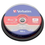 Verbatim Americas Llc 43694 Bd-re 25GB 2X Branded 10PK Spindle Box Taa. Fixed Price $37.77.