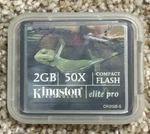 Kingston Elite Pro 2GB High Speed Cf Compact Flash Camera Memory Card Storage. Fixed Price $10.00.