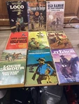 Lot Of 9 Country And Western Cowboy Louis Lamonr Others Paperback Books. Fixed Price $25.99.