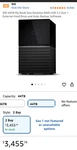 Western Digital My Book Duo 44TB Desktop External Hard Drive. Fixed Price $575.00.