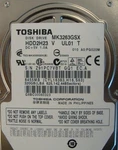 Toshiba MK3263GSX (HDD2H23 UL01 T) 010 A0/FG020M 320GB 2.5" Sata Laptop Drive. Fixed Price $28.92.