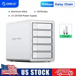 Orico Daisy-chain 5 Bay Hard Drive Enclosure Usb 3.1 Gen 2 Aluminum. Fixed Price $149.59.
