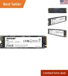 Patriot P300 256GB Nvme Pcie Ssd Replacement For Desktop Laptops. Fixed Price $121.97.