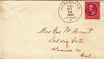 1895, Sweetland To Golden Gate, Ca, Williams NEV-2280, See Remark (39732). Fixed Price $49.95.