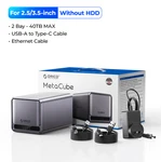 Orico Metacube TS200 2-BAY Nas Storage System Raid Setup Networkable Enclosure. Fixed Price $159.99.