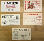 Lot Of 5 Qsl Cards Midwest Ham Radio Vintage Postcard Wolverine Bear Fish Art. Fixed Price $9.99.