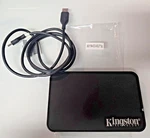 Kingston 2.5" Sata Hdd Hard Disk Enclosure Caddy Usb Cable Tested Working. Fixed Price $12.00.